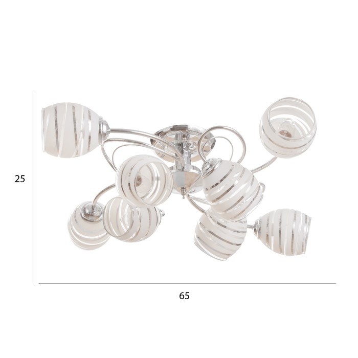 Люстра Люстра "Венда" 8х40Вт Е27 Хром МОДЕЛЬ: 2800089