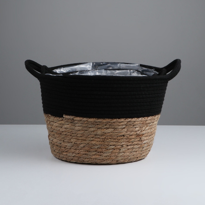 Набор корзин из 3 шт, D30xH23, D25xH20, D22xH17 см, рогоз Набор корзин из 3 шт, D30xH23, D25xH20, D22xH17 см, рогоз