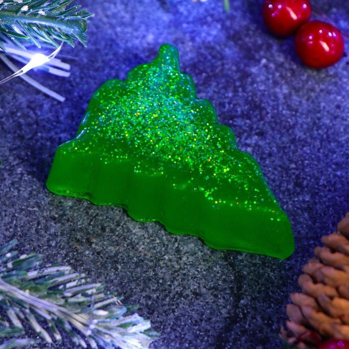 Новогоднее фигурное мыло "Елочка" 37гр, 7х5,5х2см