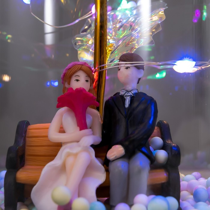 Ночник колба Ночник колба "Счастливый день" LED от батареек 3хААА 11х11х21,5 см RISALUX