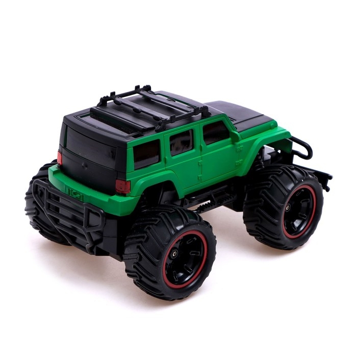 Джип радиоуправляемый «Бигфут», 1:20, работает от аккумулятора, цвет зелёный Джип радиоуправляемый «Бигфут», 1:20, работает от аккумулятора, цвет зелёный