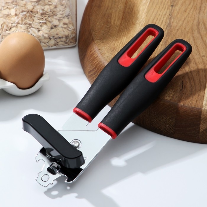 Нож консервный Доляна Digmа, 21 см, нержавеющая сталь, цвет чёрный, красный Нож консервный Доляна Digmа, 21 см, нержавеющая сталь, цвет чёрный, красный