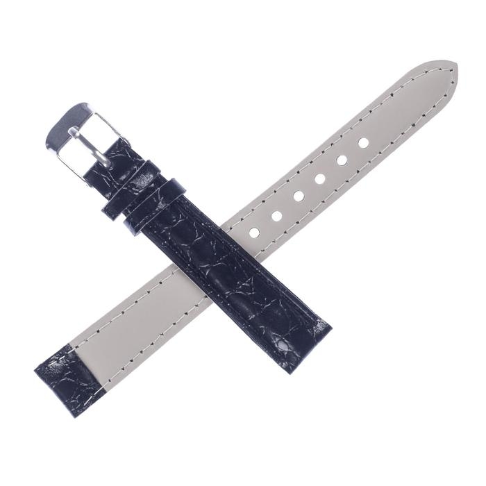 Ремешок для часов Ремешок для часов "Соломон", 14 мм, экокожа, l-20 см, черный