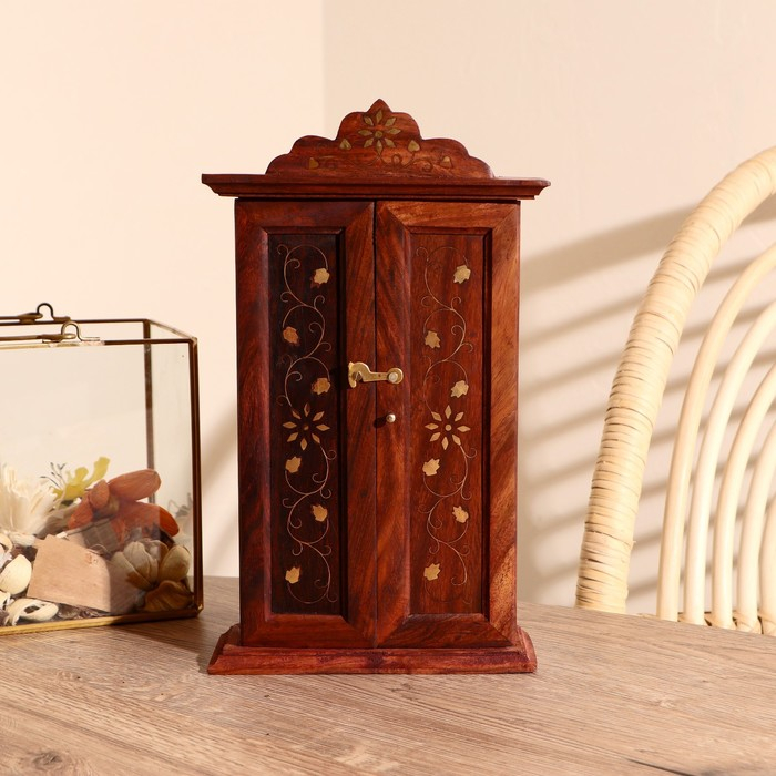 Ключница с инкрустацией Ключница с инкрустацией "Лиана" дерево 29,5*16,5*6 см