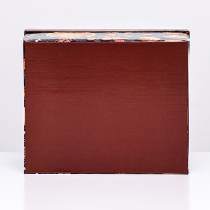 Новый год. Подарочная коробка складная, новогодняя Новый год. Подарочная коробка складная, новогодняя "Рождественское настроение", 31,2 х 25,6 х 16,1 см.