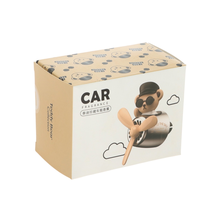 Ароматизатор Мишка пилот, 2 аромата, бежевый Ароматизатор Мишка пилот, 2 аромата, бежевый