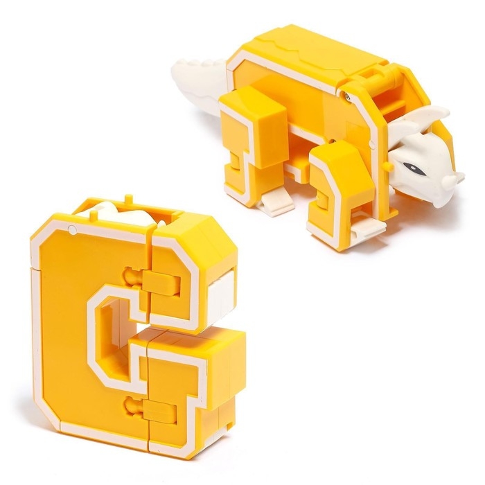 Робот «Дино-буква», трансформируется в динозавра, МИКС