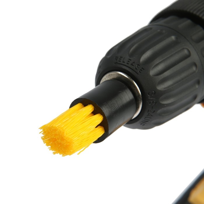 Набор насадок щеток на шуруповерт ТУНДРА, d=18 мм, высота 19 мм, шестигранный хвостовик Набор насадок щеток на шуруповерт ТУНДРА, d=18 мм, высота 19 мм, шестигранный хвостовик