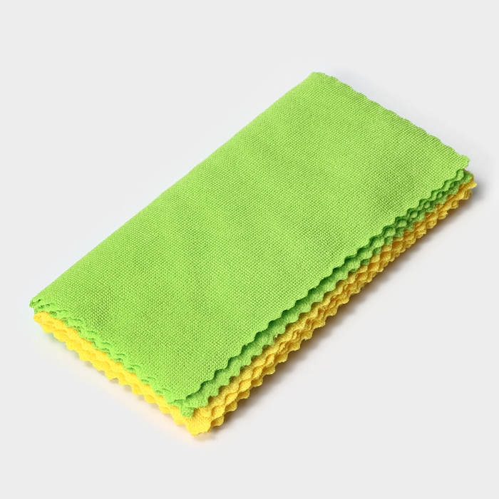 Салфетка универсальная Доляна «Промо», 180 г/м², 10 шт, 30×30 см, микрофибра, ультразвуковая обработка края, цвет МИКС Салфетка универсальная Доляна «Промо», 180 г/м², 10 шт, 30×30 см, микрофибра, ультразвуковая обработка края, цвет МИКС