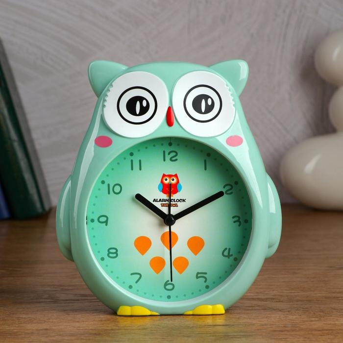 Часы - будильник настольные  Часы - будильник настольные "Совушка", дискретный ход, циферблат d-11 см, 14.5 х 16 см, АА