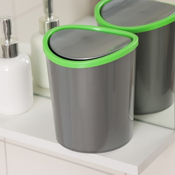 Контейнер для мусора настольный, 1,6 л, цвет МИКС Контейнер для мусора настольный, 1,6 л, цвет МИКС