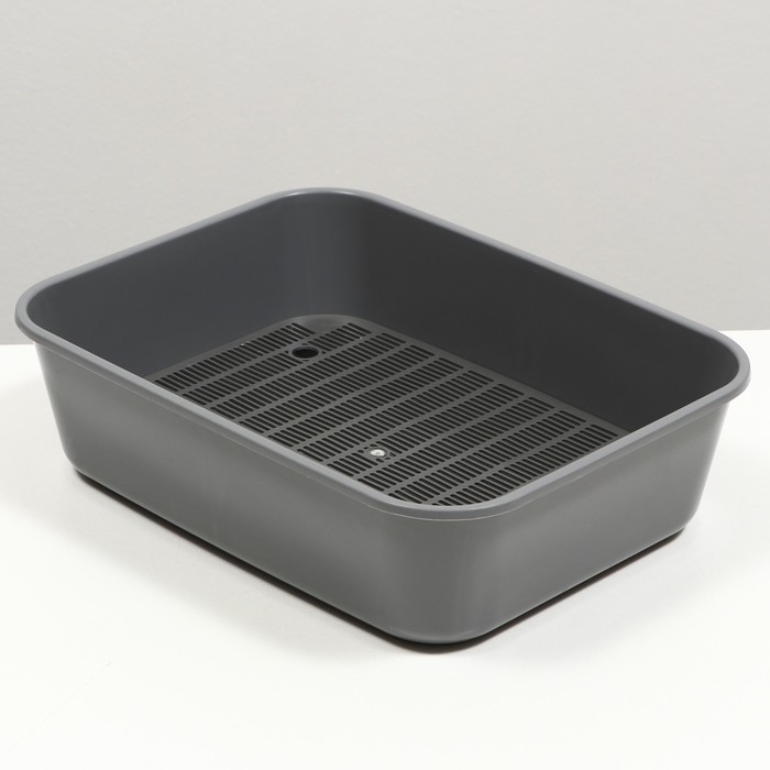 Туалет Сима с сеткой 29 х 38 х 10,5 серый FIX Туалет Сима с сеткой 29 х 38 х 10,5 серый FIX