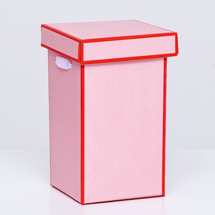 Коробка складная, красная, 10 х 18 см