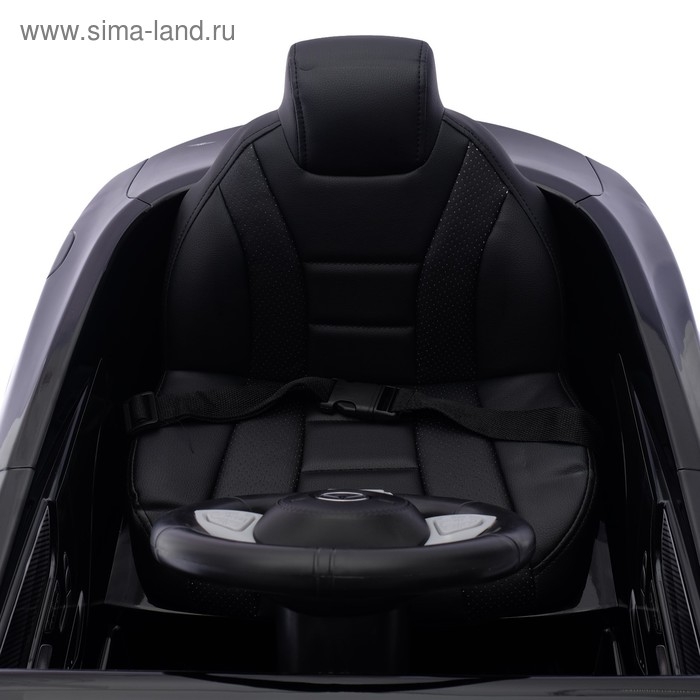 Электромобиль MERCEDES-BENZ S63 AMG, EVA колёса, кожаное сидение, цвет чёрный Электромобиль MERCEDES-BENZ S63 AMG, EVA колёса, кожаное сидение, цвет чёрный