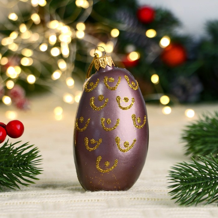 Ёлочная игрушка Ёлочная игрушка "Совушка" ручная роспись, 11 см, бело-серая