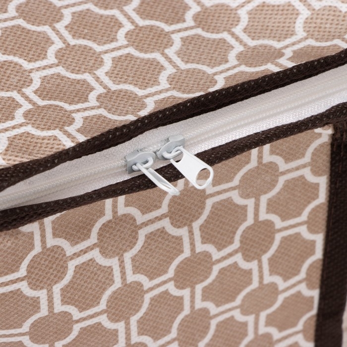 Кофр для хранения вещей Доляна «Браун», 45×30×20 см, цвет коричневый Кофр для хранения вещей Доляна «Браун», 45×30×20 см, цвет коричневый