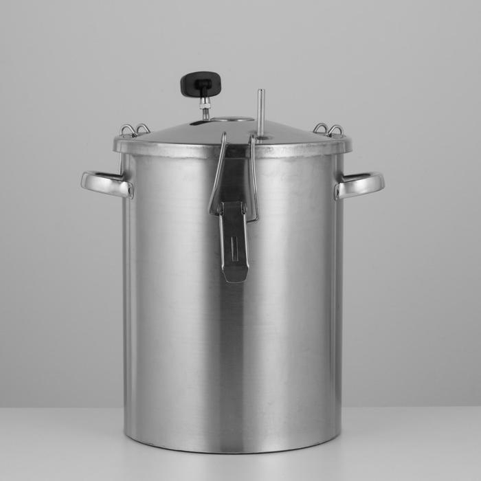 Коптильня домашняя «Аромат», для горячего копчения, 14 л, термометр МИКС, нержавеющая сталь Коптильня домашняя «Аромат», для горячего копчения, 14 л, термометр МИКС, нержавеющая сталь