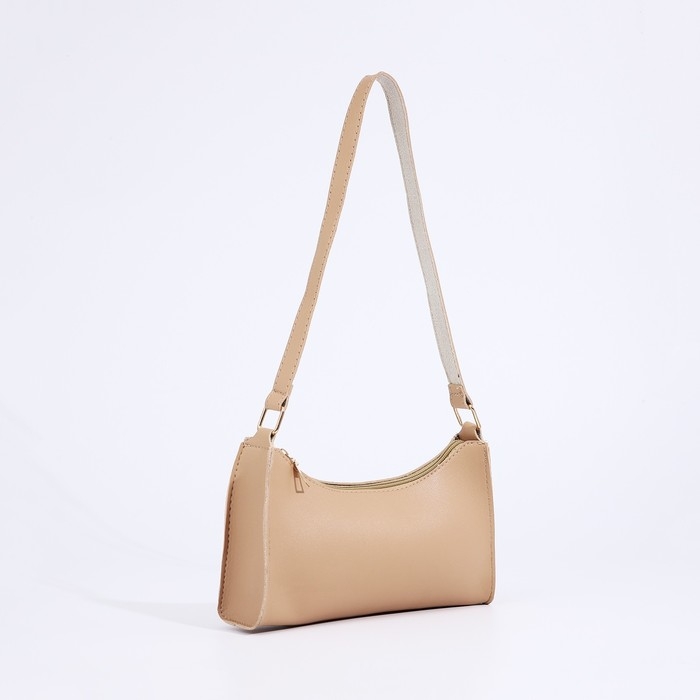 Сумка женская багет на молнии, цвет бежевый Сумка женская багет на молнии, цвет бежевый