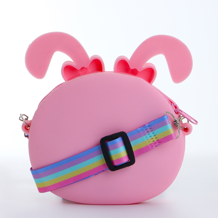 Сумка детская на молнии «Выбражулька», цвет розовый