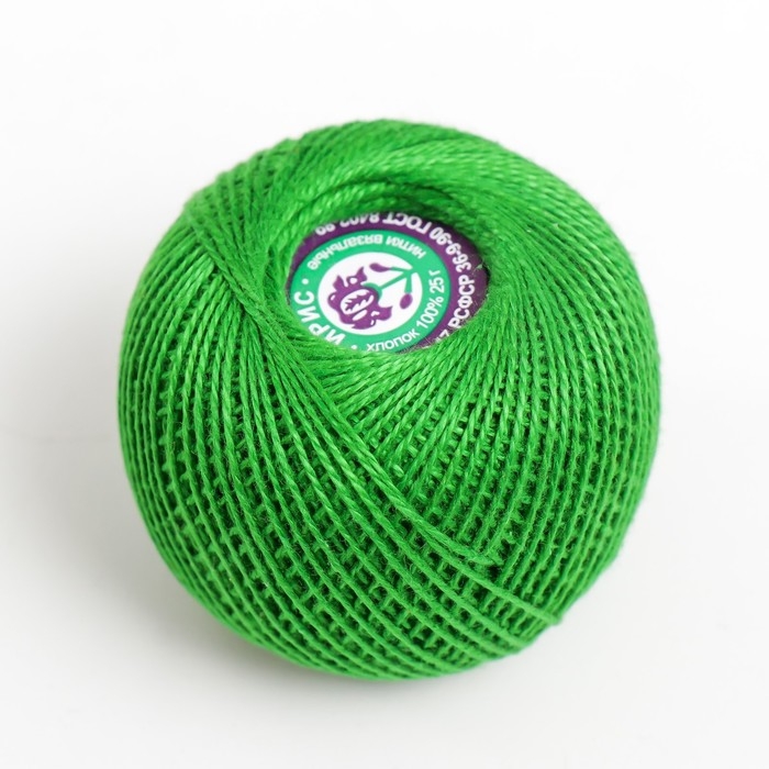 Нитки вязальные Нитки вязальные "Ирис" 150м/25гр 100% мерсеризованный хлопок цвет 3910