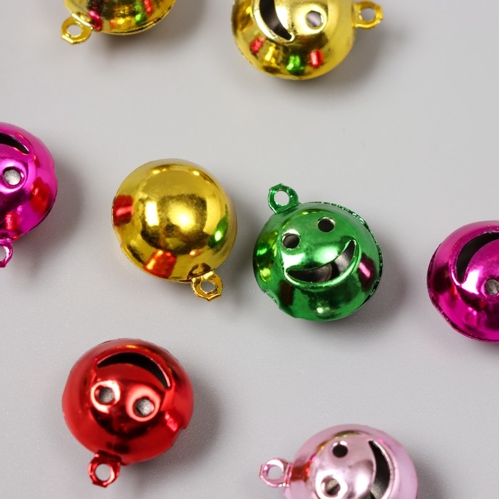 Набор декора для творчества металл  Набор декора для творчества металл "Смайл" цветные набор 8 шт