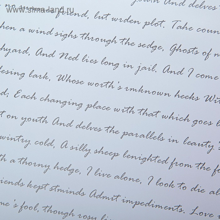 Пленка для цветов  Пленка для цветов "Послание", белая, 0,6 х 10 м