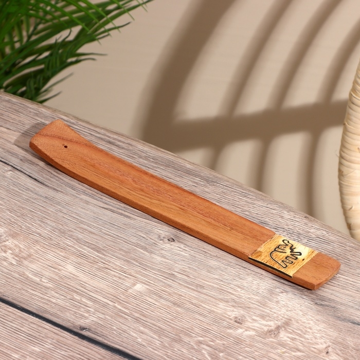 Подставка под благовония  Подставка под благовония "Слон" дерево бакаян, рог 25 см