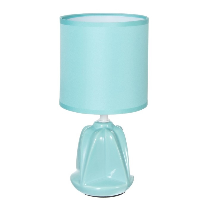 Настольная лампа "Лаура" Е14 40Вт бирюзовый 13х13х26,5 см RISALUX