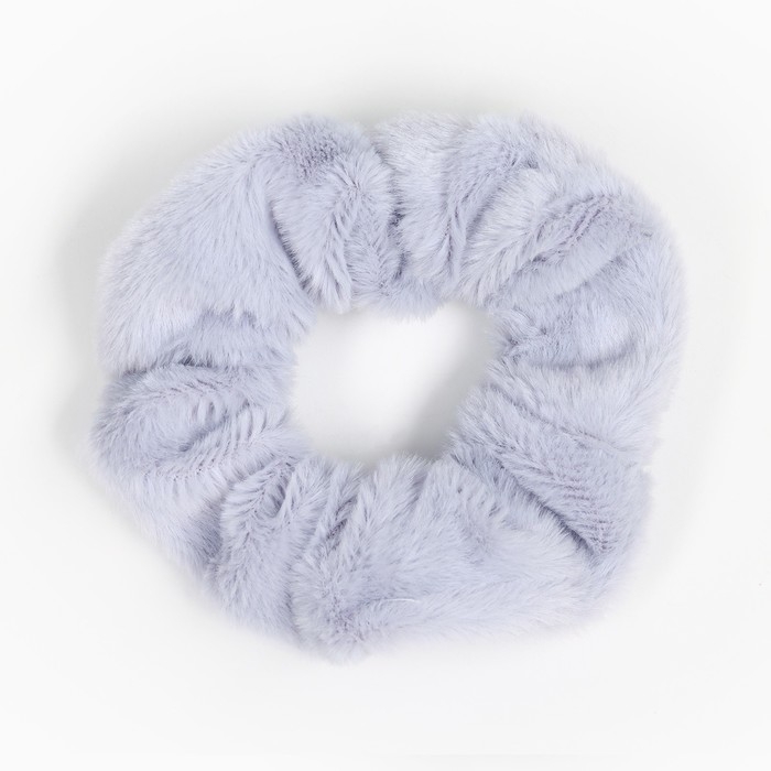 Резинка для волос серая, пушистая, 11 см, Холодное сердце Резинка для волос серая, пушистая, 11 см, Холодное сердце