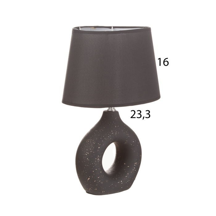 Лампа настольная Лампа настольная "Анжелика" 1х40Вт Е14 черный 22х22х32см