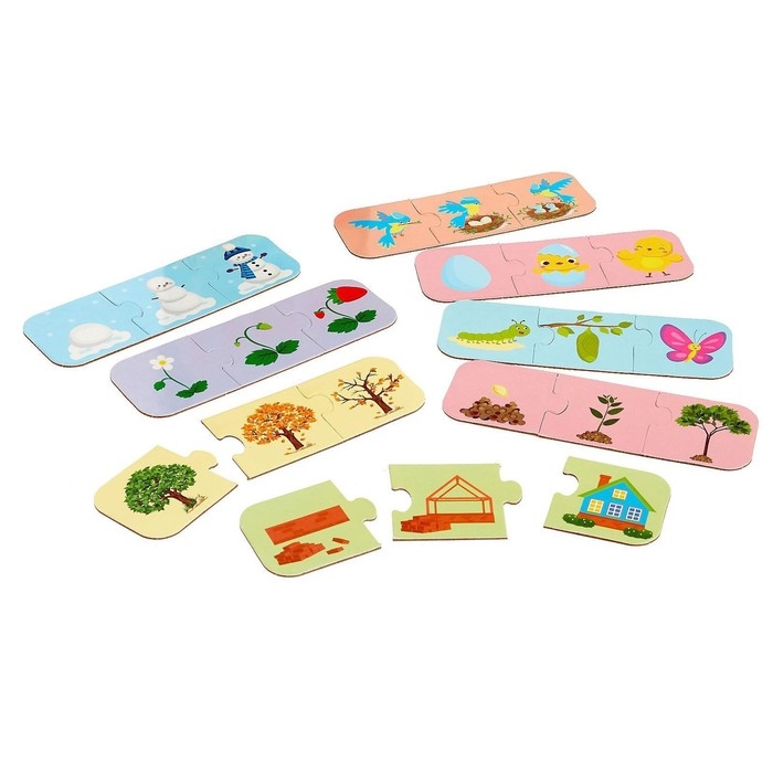 Умные пазлы «Логика», 8 цепочек, 24 детали Умные пазлы «Логика», 8 цепочек, 24 детали