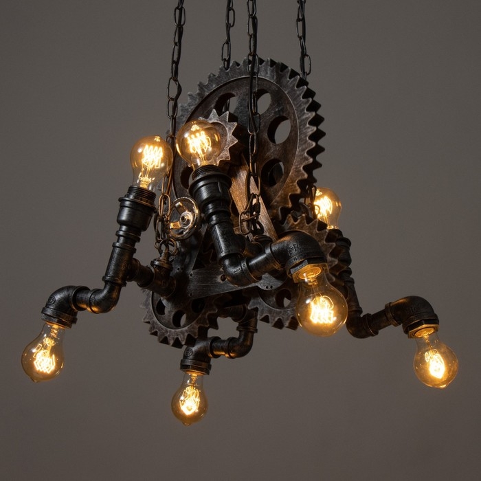 Люстра Люстра "Джеймас" 8хЕ27 черный 44х36х BayerLux