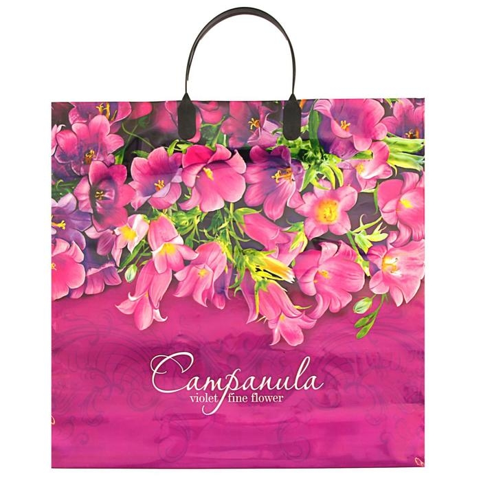 Пакет  Пакет "Колокольчики", полиэтиленовый с пластиковой ручкой, 90 мкм 38 х 35 см