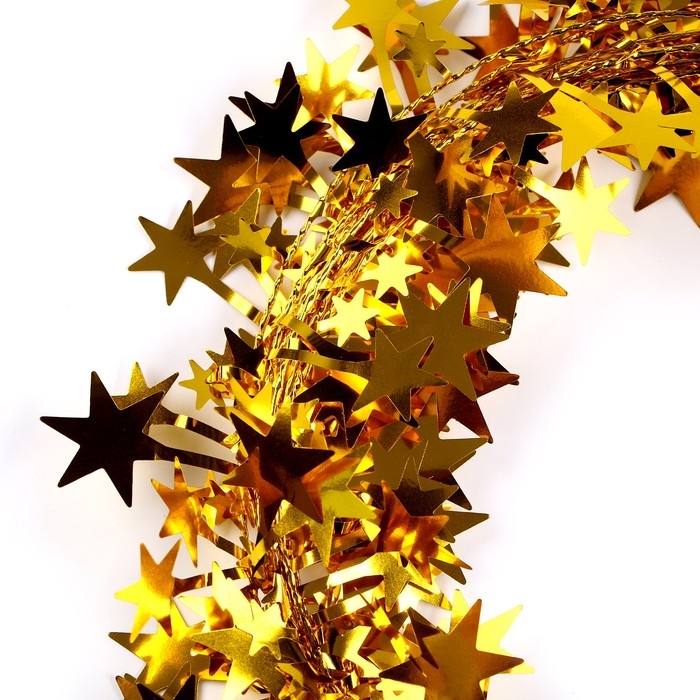 Новый год! Проволока для поделок и декора «Звёздочка» длина — 5 метров, цвет золотой Новый год! Проволока для поделок и декора «Звёздочка» длина — 5 метров, цвет золотой
