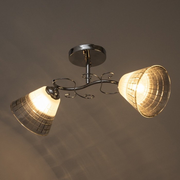 Люстра Люстра "Идрис" 2хЕ27 40Вт хром 47х26 см