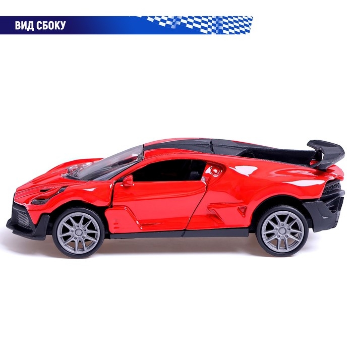 Машина металлическая «Купе», 1:36, инерционная, открываются двери, цвет красный Машина металлическая «Купе», 1:36, инерционная, открываются двери, цвет красный