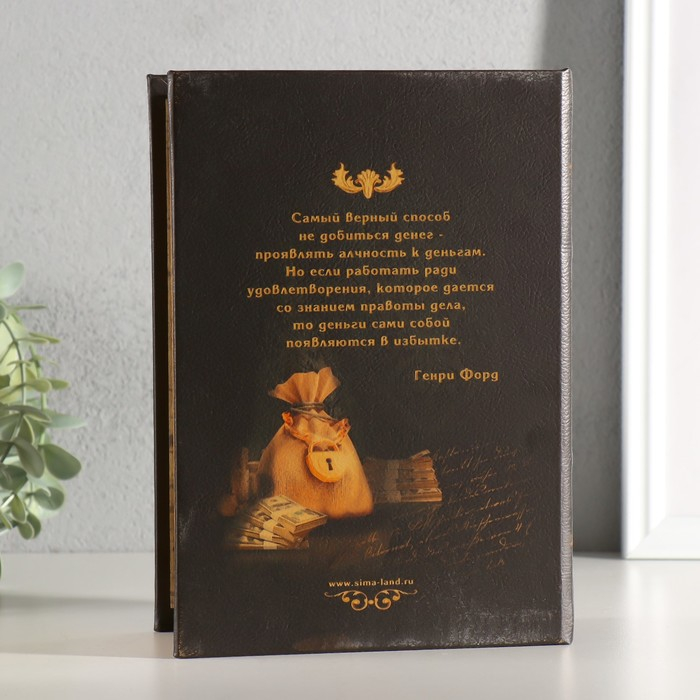 Сейф-книга  Сейф-книга "Доходы и сверхдоходы" 22х16х7 см