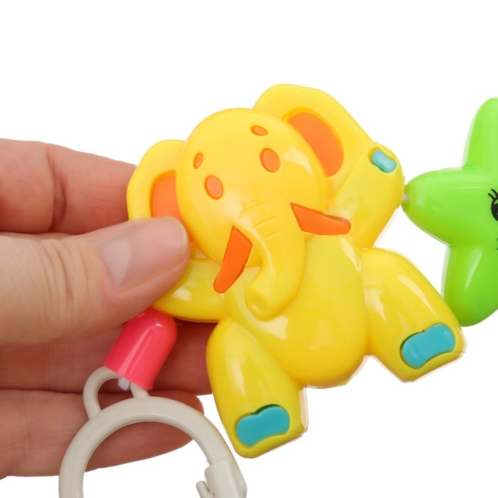 Растяжка на коляску/кроватку «Слоники», 3 игрушки, цвет МИКС, Крошка Я Растяжка на коляску/кроватку «Слоники», 3 игрушки, цвет МИКС, Крошка Я