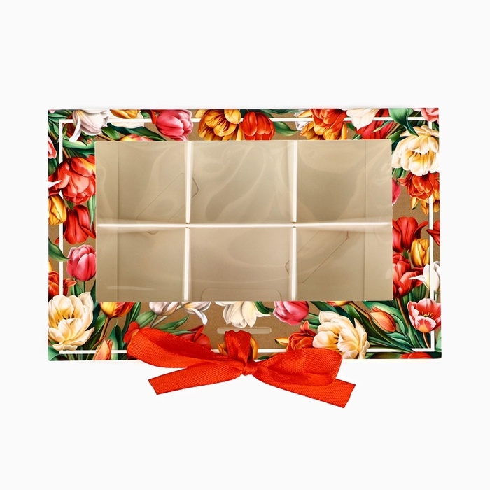 Коробка под 6 конфет с ячейками «Самой прекрасной» 14.5 х 9.5 х 3.5 см Коробка под 6 конфет с ячейками «Самой прекрасной» 14.5 х 9.5 х 3.5 см