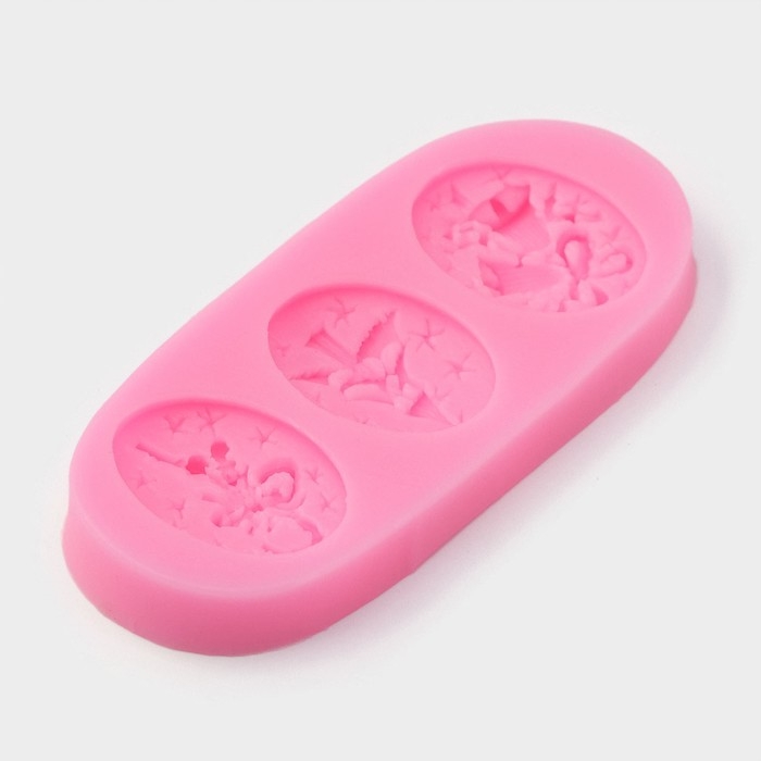 Молд новогодний «Новогодняя ёлка», силикон, 11×4,8 см, цвет розовый Молд новогодний «Новогодняя ёлка», силикон, 11×4,8 см, цвет розовый