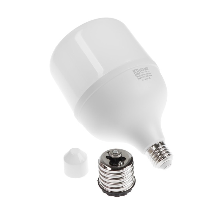 Лампа светодиодная IN HOME LED-HP-PRO, 40 Вт, 230 В, Е27, E40, 6500 К, 3800 Лм, с адаптером Лампа светодиодная IN HOME LED-HP-PRO, 40 Вт, 230 В, Е27, E40, 6500 К, 3800 Лм, с адаптером