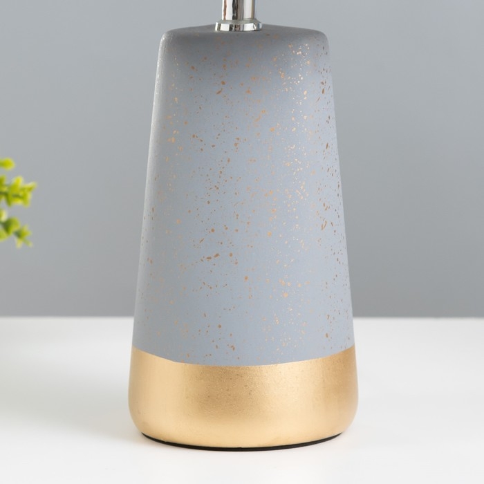 Настольная лампа Настольная лампа "Адриен" E14 40Вт серо-золотой 23х23х40 см RISALUX