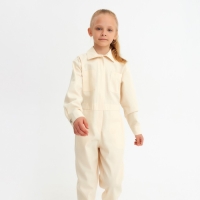 Комбинезон для девочки MINAKU: Casual collection KIDS цвет бежевый, рост 146