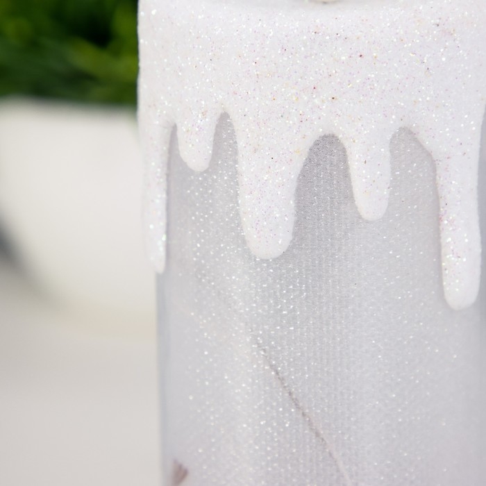 Ночник Ночник " Морозная свеча" LED RGB от батареек LR44 6х6х10 см RISALUX