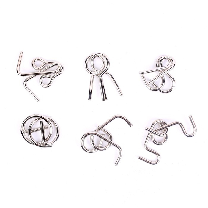 Головоломка металлическая «Загадки цивилизации Майя», набор 6 шт. Головоломка металлическая «Загадки цивилизации Майя», набор 6 шт.