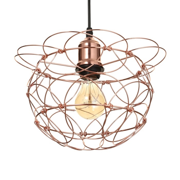 Светильник BayerLux 1671/1 E27 40Вт медь 28х28х30-130 см