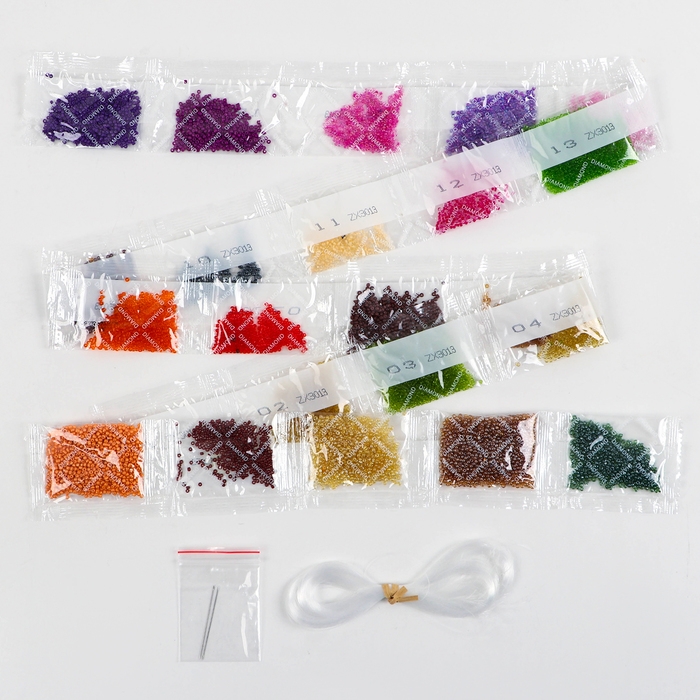 Набор для вышивания картины бисером Набор для вышивания картины бисером "Фрукты в корзине" ZX3013