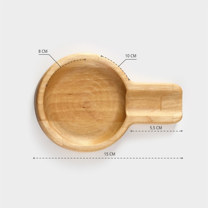 Подставка деревянная под ложку Adelica, 15×10×1,7 см, берёза Подставка деревянная под ложку Adelica, 15×10×1,7 см, берёза