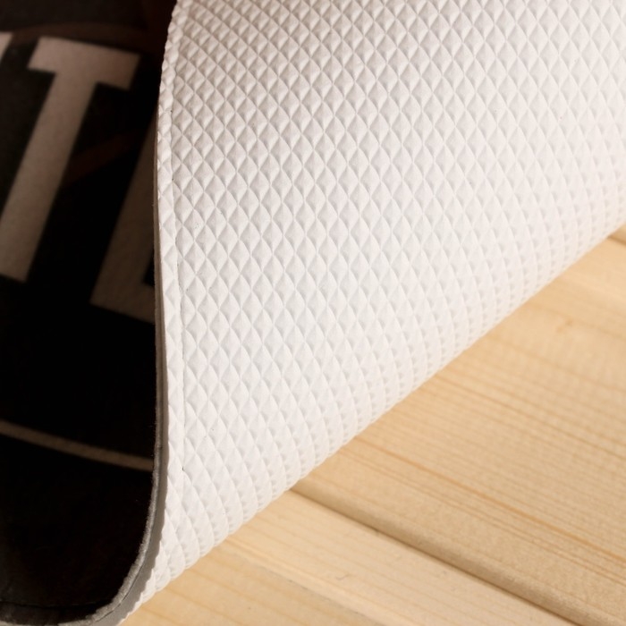 Коврик банный придверный с принтом Коврик банный придверный с принтом "Не выпускай тепло, баня должна быть жаркой"