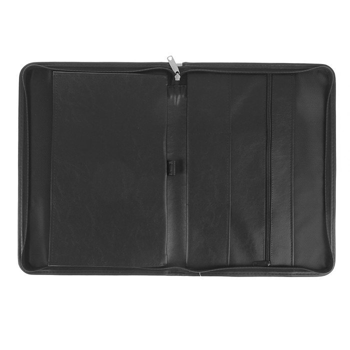 Пaпка деловая, искусственная кожа, 360 х 260 х 30 мм, 6Д04 Пaпка деловая, искусственная кожа, 360 х 260 х 30 мм, 6Д04 "Люкс", чёрная